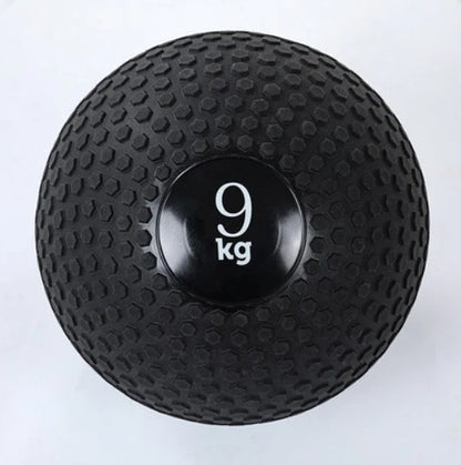 GymBros wholesale black PVC sand-filled slam balls, durable medicine balls for strength training and functional workouts