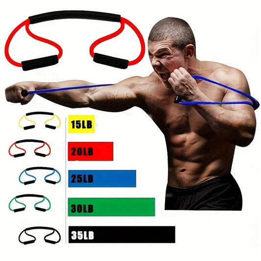 GymBros Shaped Boxing Resistance Band - durable rubber tension belt for fitness and training