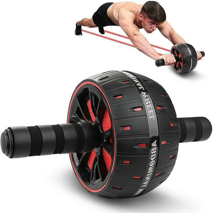 Big Ab Roller for abs workout, durable exercise equipment designed for core strength training, featuring a stable wheel and ergonomic handles for home gym use and muscle toning.