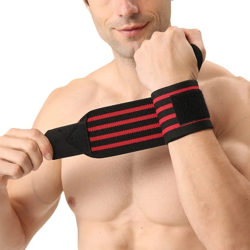 GymBros Wrist Support Brace - Adjustable strength wrist wraps for weightlifting and gym training