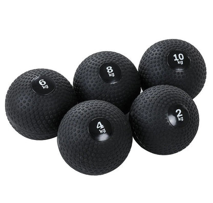 GymBros wholesale black PVC sand-filled slam balls, durable medicine balls for strength training and functional workouts