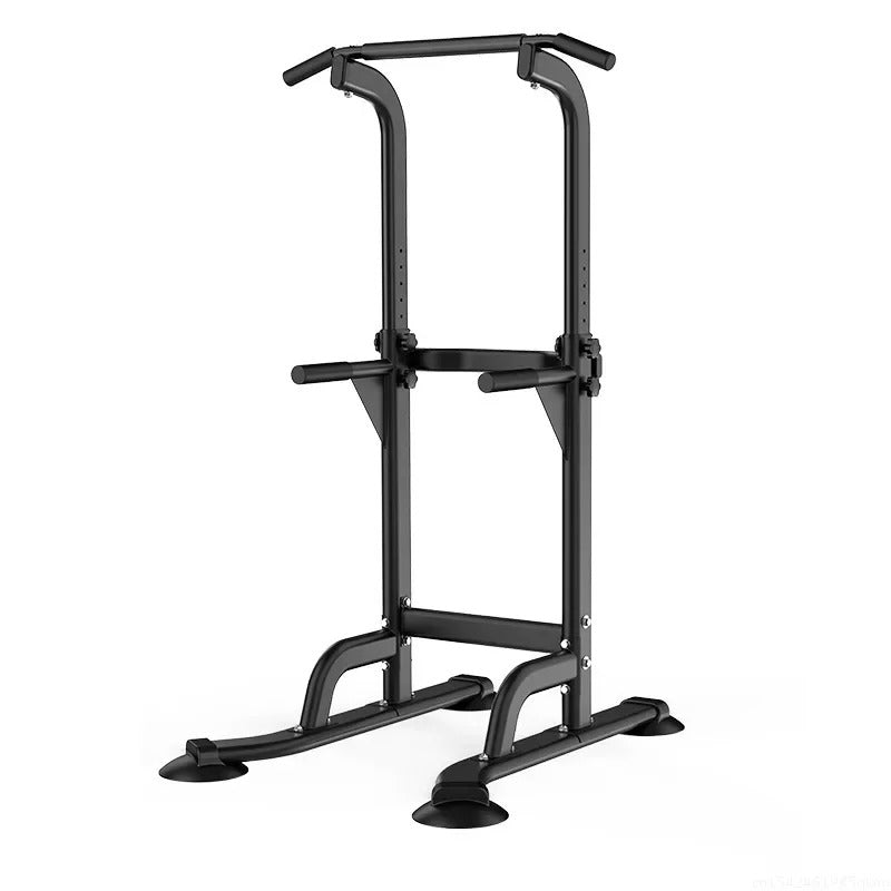 GymBros home gym pull-up station power tower with parallel bar, push-up stand, and multifunctional strength training features