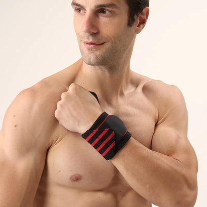 GymBros Wrist Support Brace - Adjustable strength wrist wraps for weightlifting and gym training