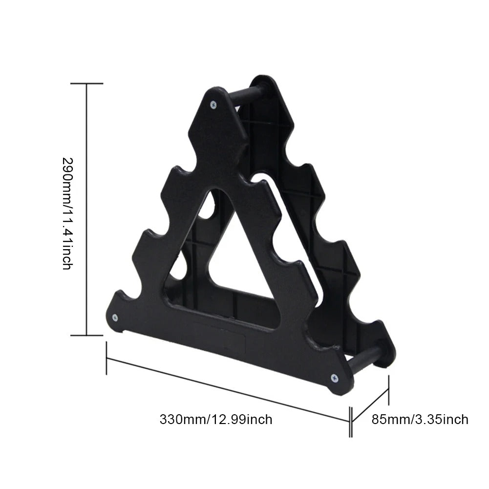 GymBros 6-Slot Dumbbell Rack - Home gym storage and display stand for organising dumbbells